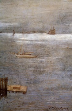  voilier Art - Voilier à Anchor impressionnisme William Merritt Chase